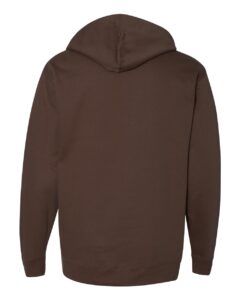 Independent Trading Co. SS4500 Unisex Midweight Hooded Sweatshirt – Brown (back)