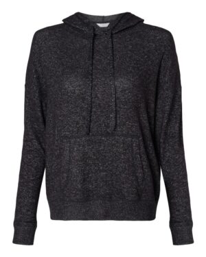 Boxercraft BW1501 Women’s Cuddle Fleece Hooded Sweatshirt – Black Heather