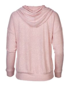 Boxercraft BW1501 Women’s Cuddle Fleece Hooded Sweatshirt – Blush Heather (back)