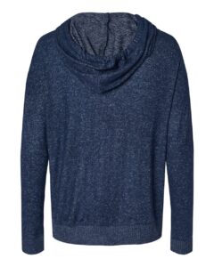 Boxercraft BW1501 Women’s Cuddle Fleece Hooded Sweatshirt – Navy Heather (back)