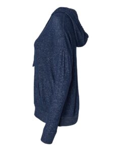 Boxercraft BW1501 Women’s Cuddle Fleece Hooded Sweatshirt – Navy Heather (side)