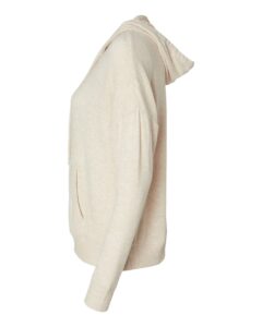 Boxercraft BW1501 Women’s Cuddle Fleece Hooded Sweatshirt – Oatmeal Heather (side)
