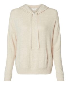 Boxercraft BW1501 Women’s Cuddle Fleece Hooded Sweatshirt – Oatmeal Heather