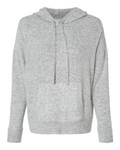 Boxercraft BW1501 Women’s Cuddle Fleece Hooded Sweatshirt – Oxford Heather