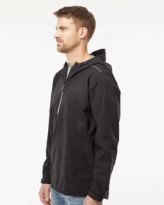 DRI DUCK 5339 Men’s Challenger Anorak – Black (on model side)