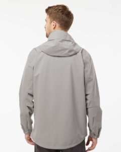 DRI DUCK 5339 Men’s Challenger Anorak – Grey (on model back)