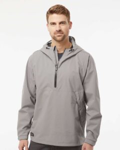 DRI DUCK 5339 Men’s Challenger Anorak – Grey (on model)