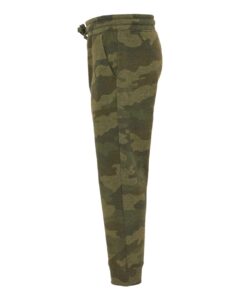 Independent Trading Co. PRM16PNT Youth Lightweight Special Blend Sweatpants – Forest Camo Heather (side)