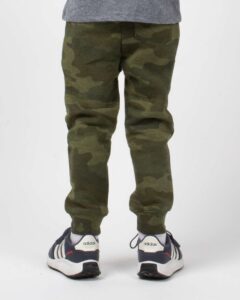 Independent Trading Co. PRM11PNT Toddler Lightweight Special Blend Sweatpants – Forest Camo Heather (on model back)