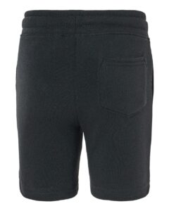 Independent Trading Co. PRM11SRT Toddler Lightweight Special Blend Fleece Shorts – Black (back)