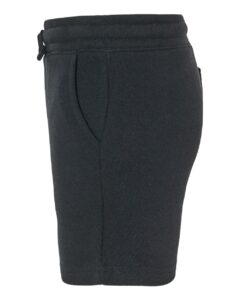 Independent Trading Co. PRM11SRT Toddler Lightweight Special Blend Fleece Shorts – Black (side)