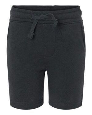 Independent Trading Co. PRM11SRT Toddler Lightweight Special Blend Fleece Shorts – Black