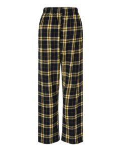 Boxercraft BW6620 Women’s Haley Flannel Pants – Black/ Gold (back)