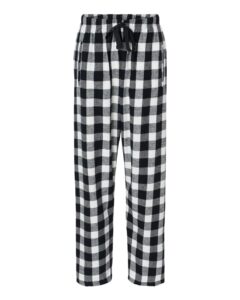 Boxercraft BW6620 Women’s Haley Flannel Pants – Black/ White Buffalo Plaid