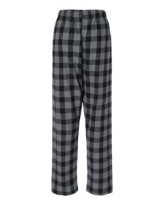 Boxercraft BW6620 Women’s Haley Flannel Pants – Charcoal/ Black Buffalo (back)
