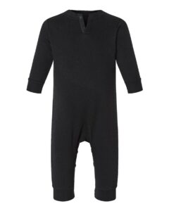 Rabbit Skins 4447 Infant Fleece One-Piece – Black (back)
