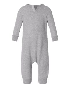 Rabbit Skins 4447 Infant Fleece One-Piece – Heather (back)