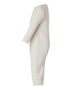 Rabbit Skins 4447 Infant Fleece One-Piece – Natural Heather (side)