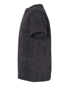 Rabbit Skins 3321 Toddler Fine Jersey Tee – Black Reptile (side)