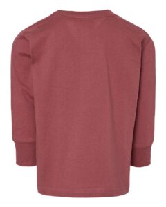 Rabbit Skins 3302 Toddler Fine Jersey Long Sleeve Tee – Rouge (back)