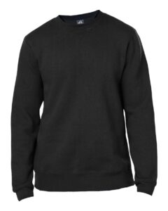 J. America 8424 Unisex Premium Fleece Crewneck Sweatshirt – Black
