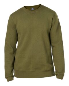 J. America 8424 Unisex Premium Fleece Crewneck Sweatshirt – Military Green