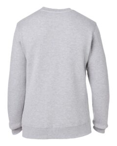 J. America 8424 Unisex Premium Fleece Crewneck Sweatshirt – Oxford (back)