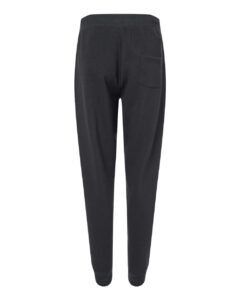 J. America 8854 Unisex Triblend Fleece Joggers – Black Solid (back)