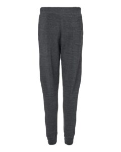 J. America 8854 Unisex Triblend Fleece Joggers – Black Triblend (back)