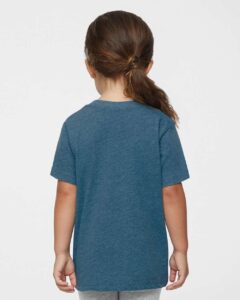 Rabbit Skins 3321 Toddler Fine Jersey Tee – Bermuda Blackout (on model back)