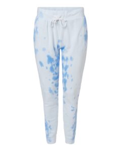 J. America 8884 Unisex Tie-Dyed Fleece Joggers – Periwinkle Tie Dye