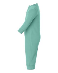 Rabbit Skins 4447 Infant Fleece One-Piece – Saltwater (side)