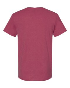 JERZEES 560MR Premium Blend Ring-Spun T-Shirt – Raspberry Heather (back)