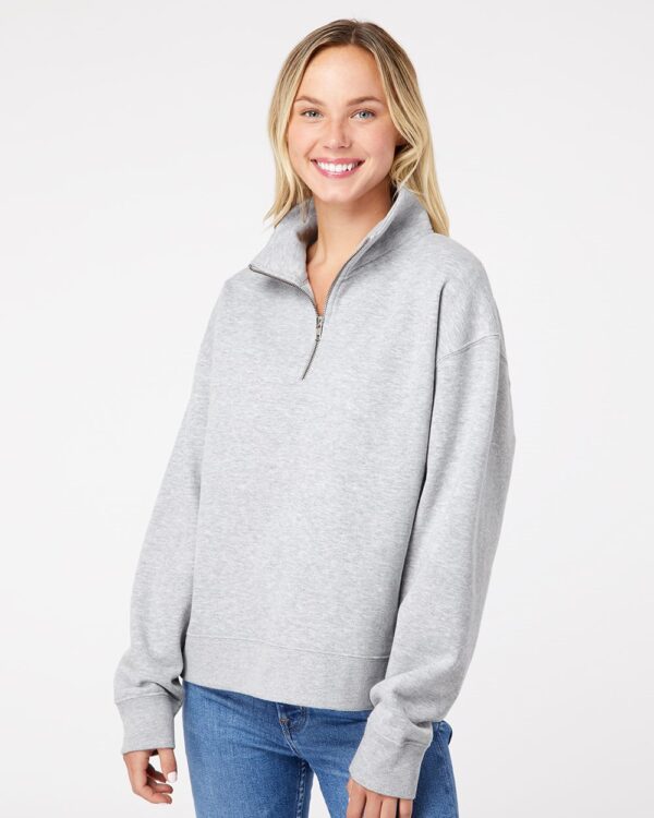 MV Sport Women’s Sueded Fleece Quarter-Zip Sweatshirt