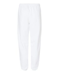 Gildan 18200 Unisex Heavy Blend™ Sweatpants – White (back)