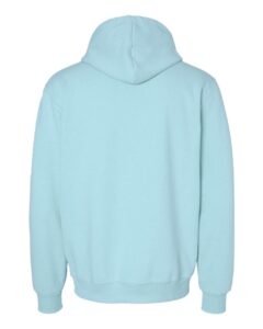 JERZEES 700MR Unisex Eco™ Premium Blend Ring-Spun Hooded Sweatshirt – Cloud Heather (back)