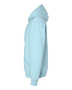JERZEES 700MR Unisex Eco™ Premium Blend Ring-Spun Hooded Sweatshirt – Cloud Heather (side)
