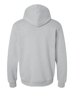 JERZEES 700MR Unisex Eco™ Premium Blend Ring-Spun Hooded Sweatshirt – Frost Grey Heather (back)