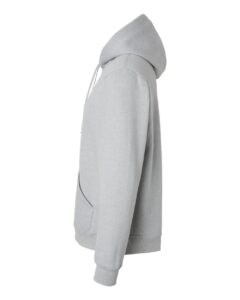JERZEES 700MR Unisex Eco™ Premium Blend Ring-Spun Hooded Sweatshirt – Frost Grey Heather (side)