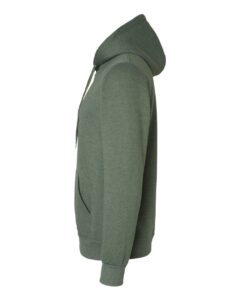 JERZEES 700MR Unisex Eco™ Premium Blend Ring-Spun Hooded Sweatshirt – Military Green Heather (side)