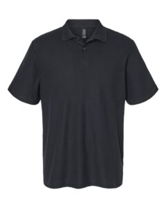 Gildan 64800 Unisex Softstyle® Pique Polo – Black