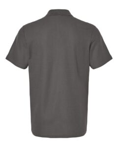 Gildan 64800 Unisex Softstyle® Pique Polo – Charcoal (back)