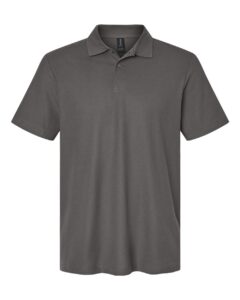 Gildan 64800 Unisex Softstyle® Pique Polo – Charcoal