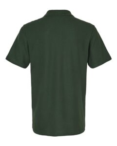 Gildan 64800 Unisex Softstyle® Pique Polo – Forest Green (back)