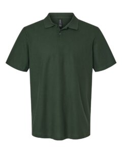 Gildan 64800 Unisex Softstyle® Pique Polo – Forest Green