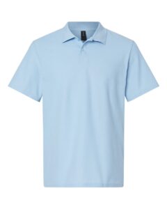 Gildan 64800 Unisex Softstyle® Pique Polo – Light Blue
