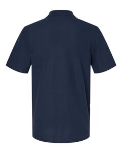 Gildan 64800 Unisex Softstyle® Pique Polo – Navy (back)