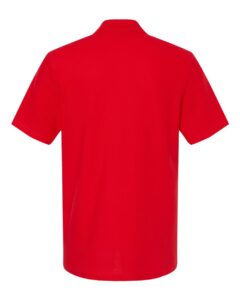 Gildan 64800 Unisex Softstyle® Pique Polo – Red (back)