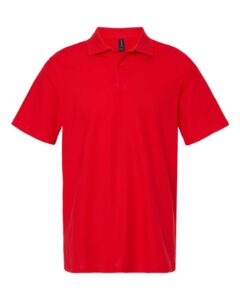 Gildan 64800 Unisex Softstyle® Pique Polo – Red
