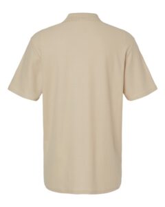 Gildan 64800 Unisex Softstyle® Pique Polo – Sand (back)